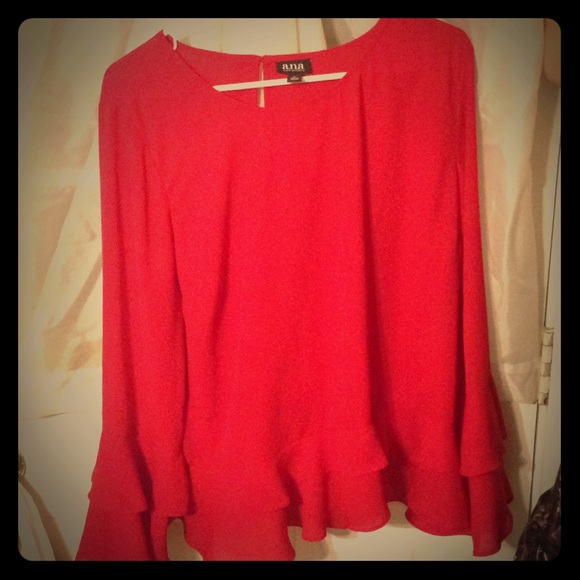 Tops - RUFFLED SHIRT & SLEEVES XL